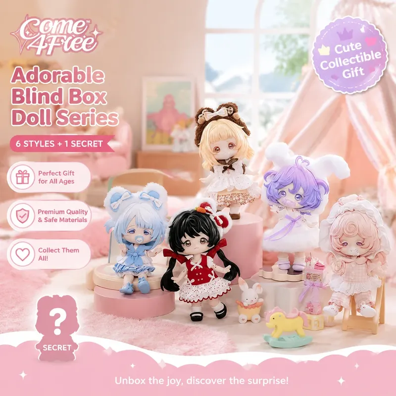 Dresses - Come4free ブラインドボックスシリーズ BJDドール ドレスアップ コレクタブルオーナメント デスクトップデコレーション