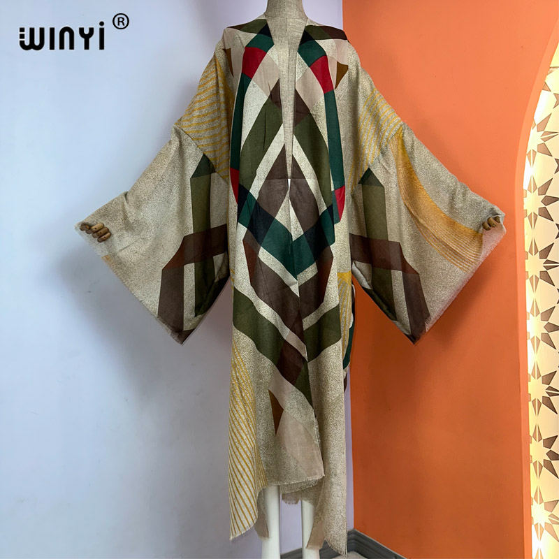 Boho Summer Beach Maxi Dress - Winyi-夏のビーチ着物,自由奔放に生きるプリント,ビーチウェア,エレガントなカーディガン,セクシーな休暇,マキシ,水着,イブニングドレス,2023