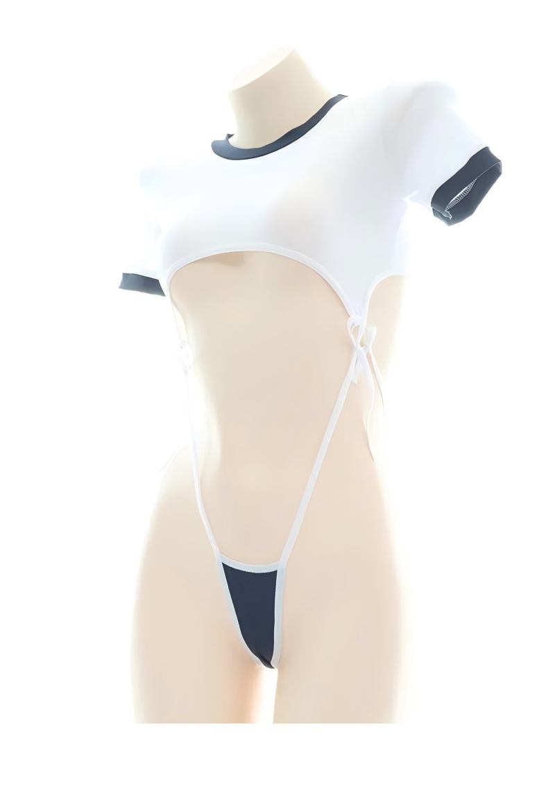 可愛いボディスーツセクシーランジェリー中空デザインアニメコス - Lingerie のレビューと価格