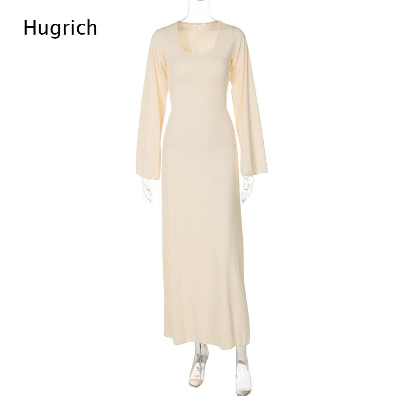 女性用エレガントなリブニットマキシドレス、ロングベルスリーブ - Bodycon Long Sleeve Ribbed Dress のレビューと価格