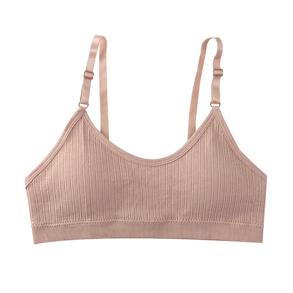 レディース ソフトスポーツブラ 夏用 ワイヤレスパッド入り  - Seamless Ribbed Workout Tank Top のレビューと価格