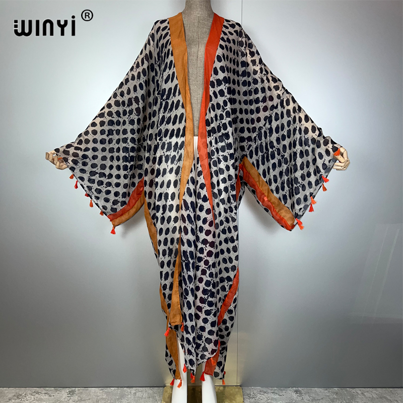 WINYI 夏の服装 着物 アメリカ ボホプリント ビーチカ - Boho Summer Beach Maxi Dress のレビューと価格
