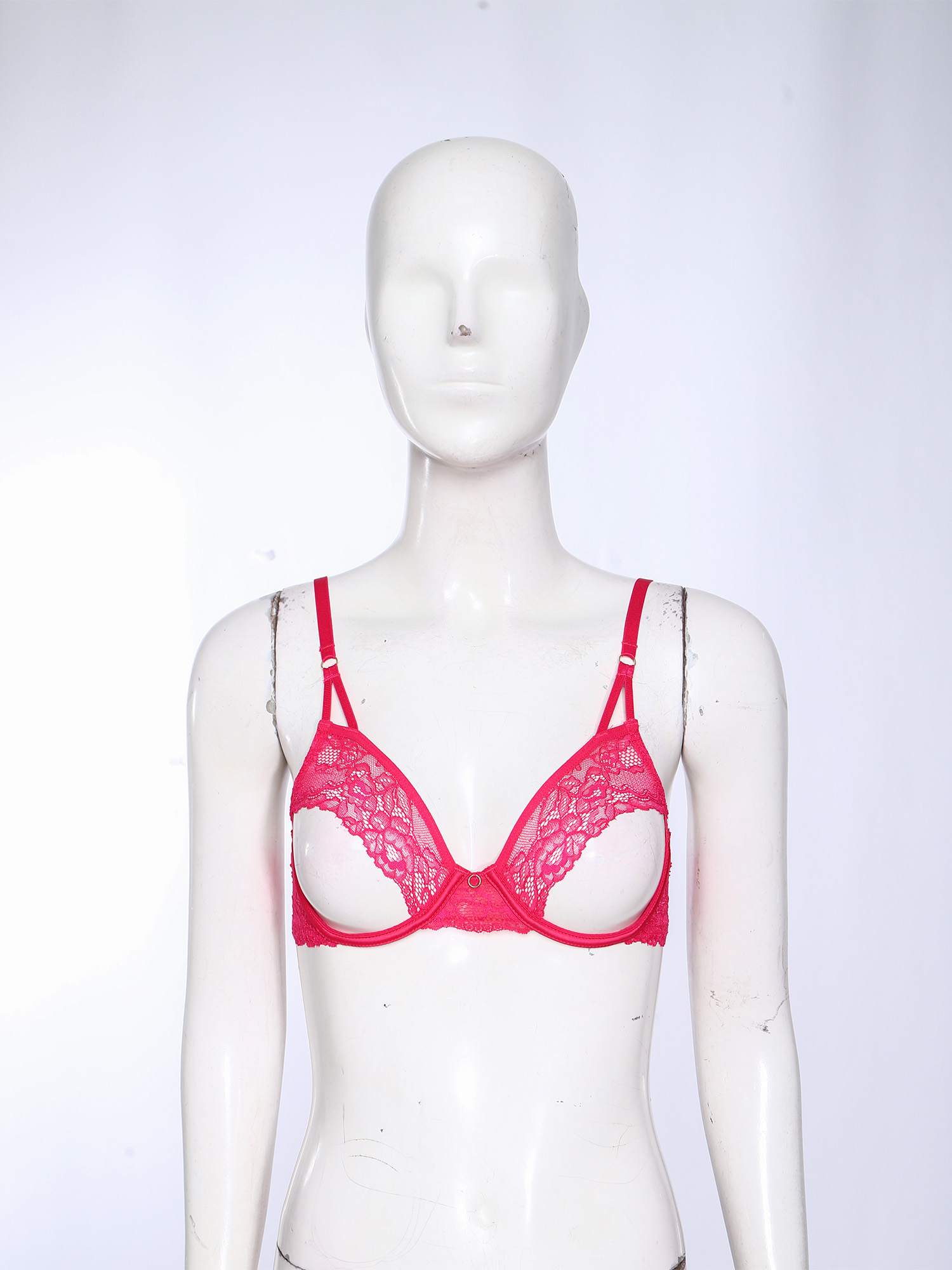女性用セクシーな透かし彫りブラ、ソフトシースルーレース、プッ - Lingerie のレビューと価格