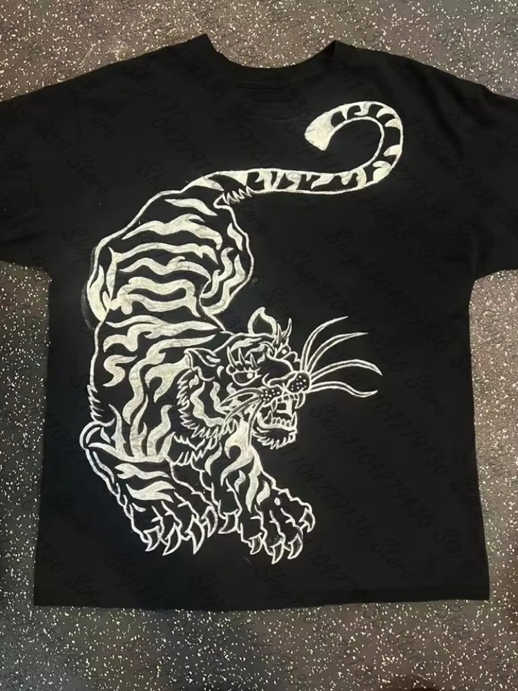 Y2k 服グランジ女性服クロップトップ女性タイガーピリント女 - Y2K Graphic Baby Tee Crop のレビューと価格