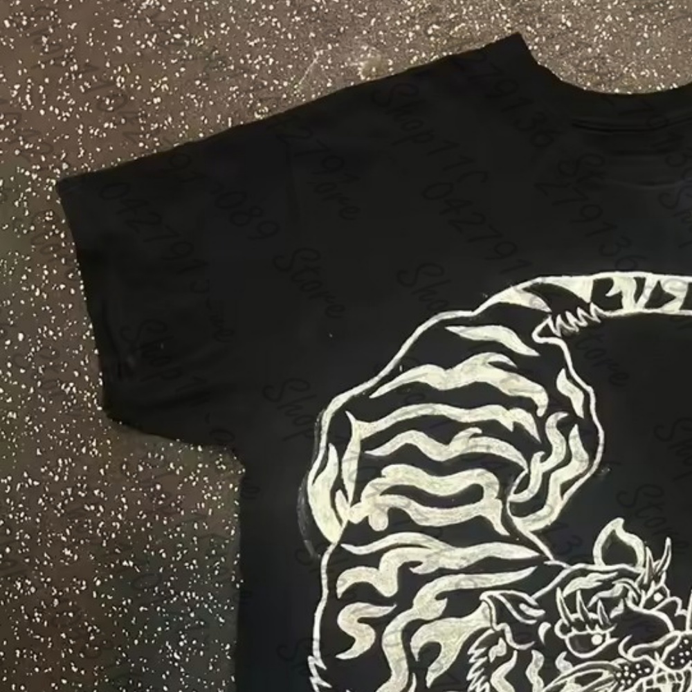 Y2k 服グランジ女性服クロップトップ女性タイガーピリント女 - Y2K Graphic Baby Tee Crop のレビューと価格