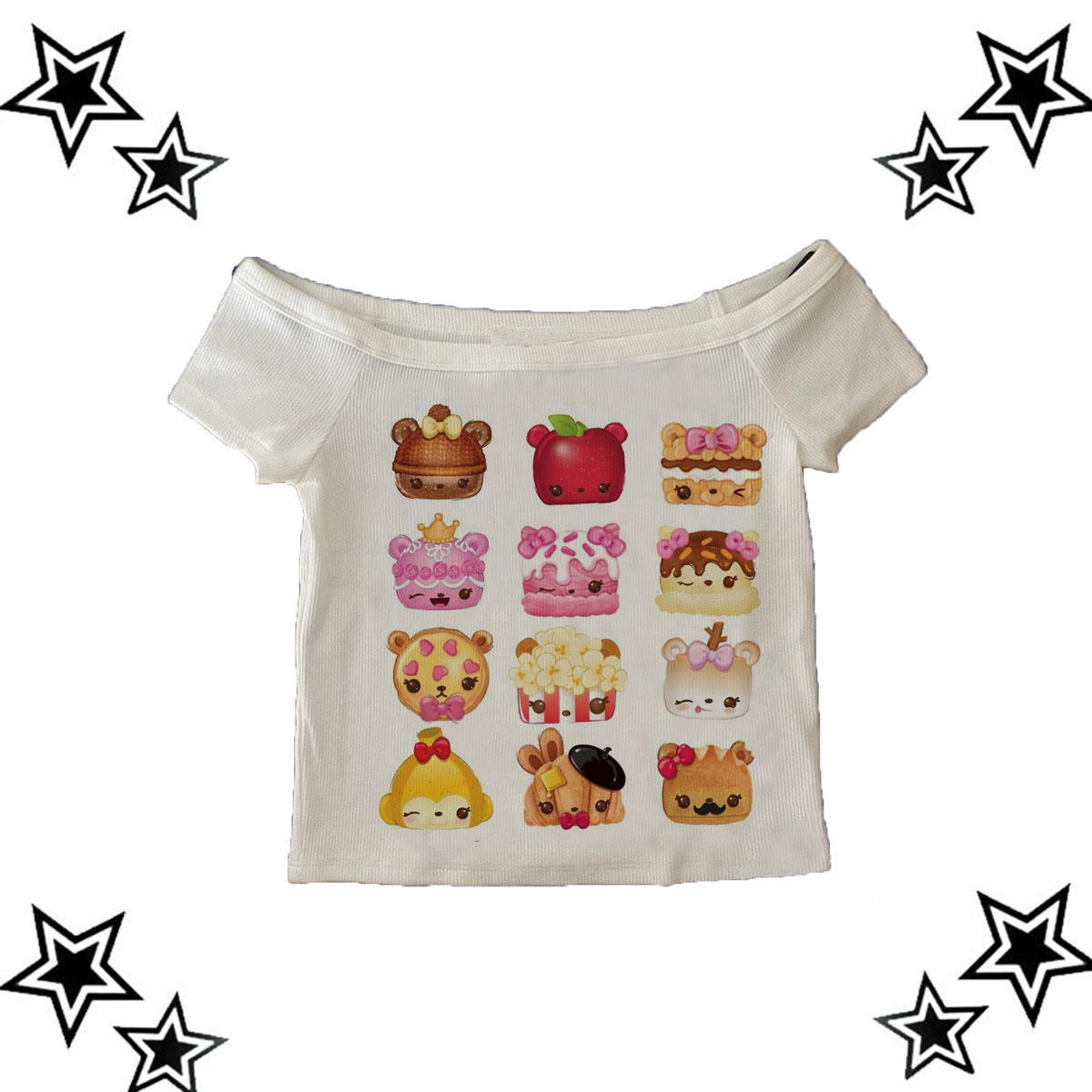 Y2K風ヴィンテージストリート系グラフィックプリントグランジ - Y2K Graphic Baby Tee Crop のレビューと価格