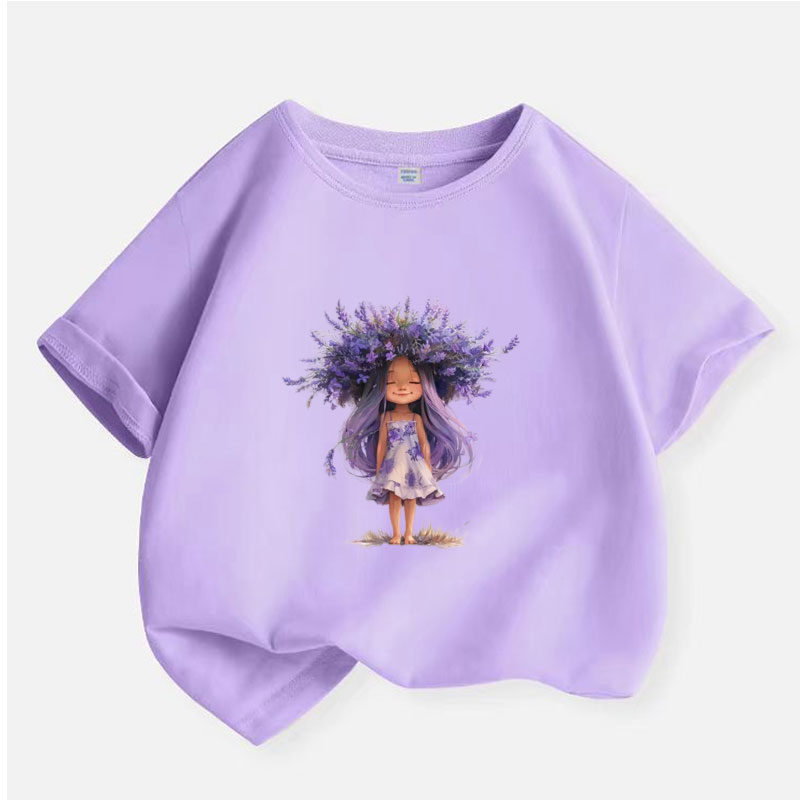 新しい Y2K トップスラベンダーガールグラフィックプリント - Y2K Graphic Baby Tee Crop のレビューと価格