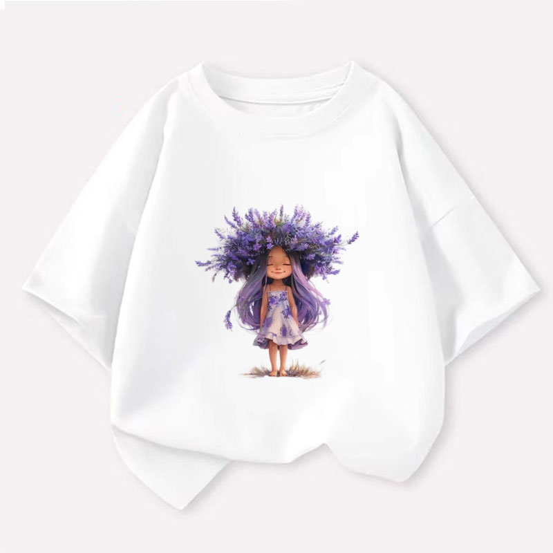 新しい Y2K トップスラベンダーガールグラフィックプリント - Y2K Graphic Baby Tee Crop のレビューと価格