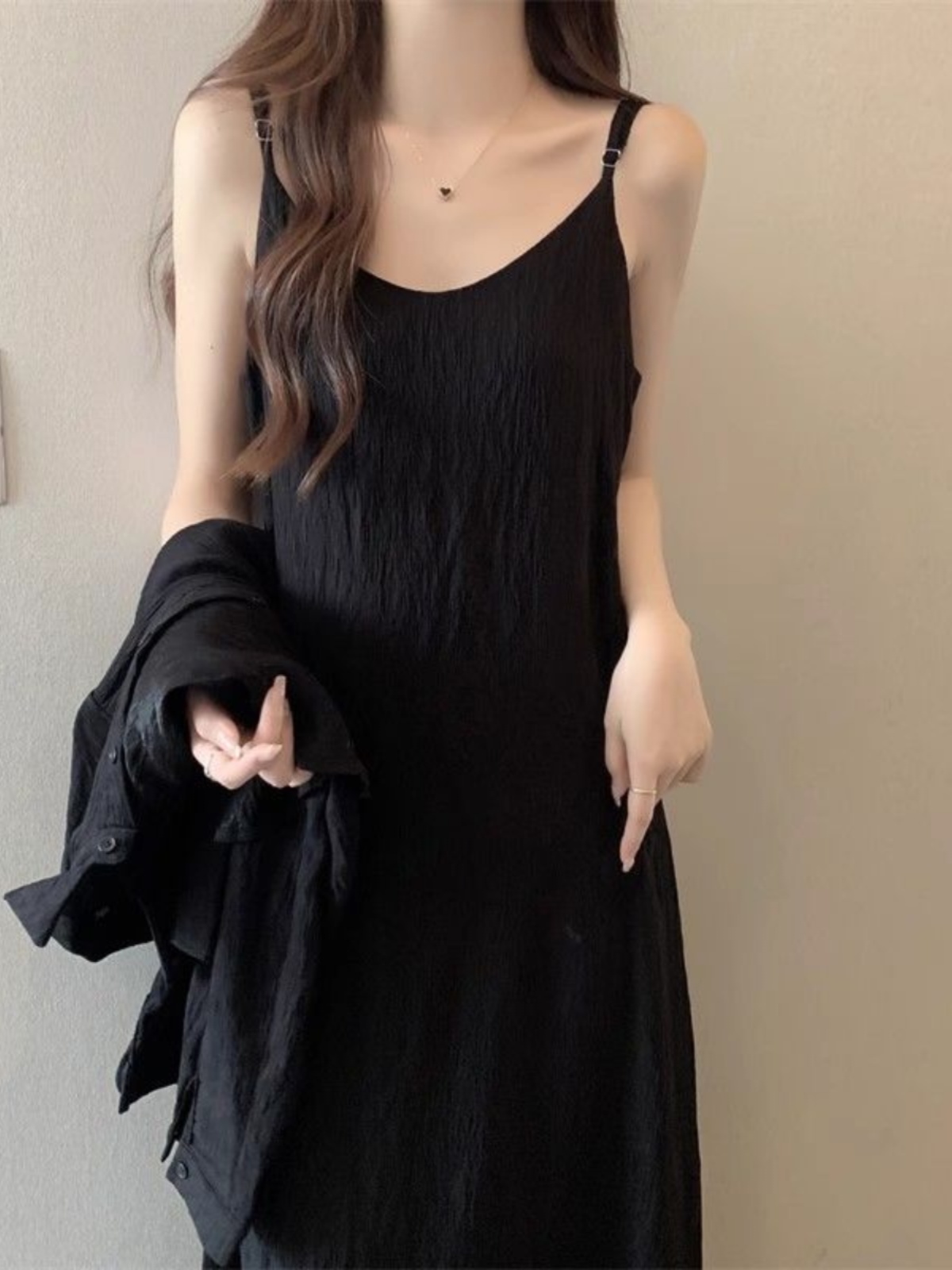 プラスサイズ夏ルーズレディースドレスシャツアウターウェアクロ - Korean Style A Line Shirt Dress のレビューと価格