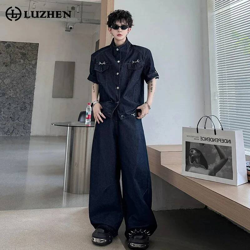 LUZHEN ハンサム 2026 夏新デニムツーピースセット - Jeans のレビューと価格