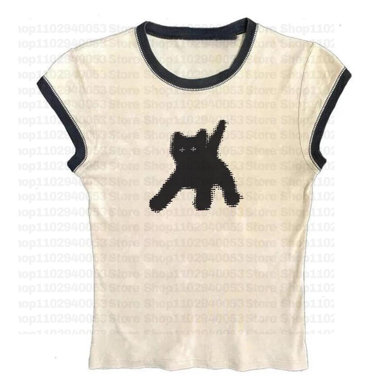 女性用ゴシックプリントTシャツ,レタリングプリントTシャツ, - Y2K Graphic Baby Tee Crop のレビューと価格