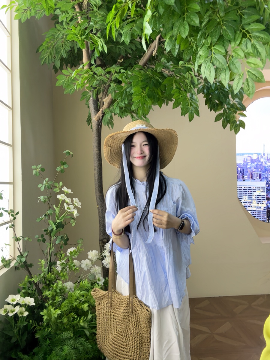 プラスサイズの女性用ブルーバブルスリーブシャツとハイウエスト - Korean Style A Line Shirt Dress のレビューと価格