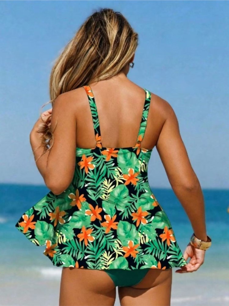 水着女性水着セクシーなタンキニ新しいプッシュアップビキニセッ - Swimwear のレビューと価格