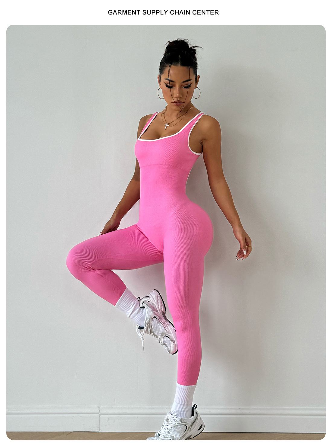 レディース ワークアウト シームレス ジャンプスーツ ヨガ  - Seamless Ribbed Workout Tank Top のレビューと価格