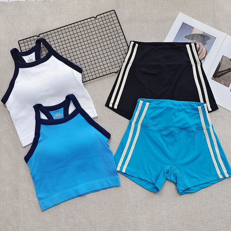 女性用リブ編みワークアウトセット 2ピース セットアップ タ - Seamless Ribbed Workout Tank Top のレビューと価格