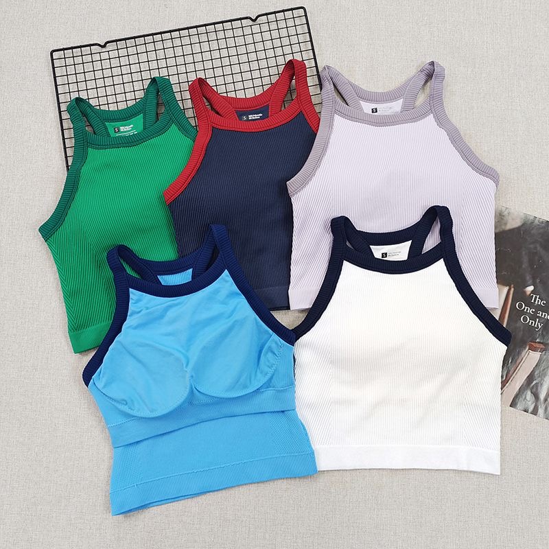 女性用リブ編みワークアウトセット 2ピース セットアップ タ - Seamless Ribbed Workout Tank Top のレビューと価格