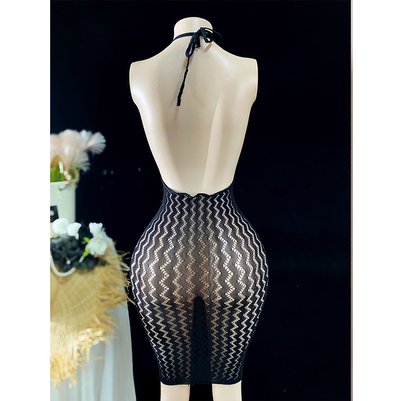 メッシュビーチカバーアップドレス レディース ホローアウト  - Sexy Mesh Sheer Bodycon Dress のレビューと価格