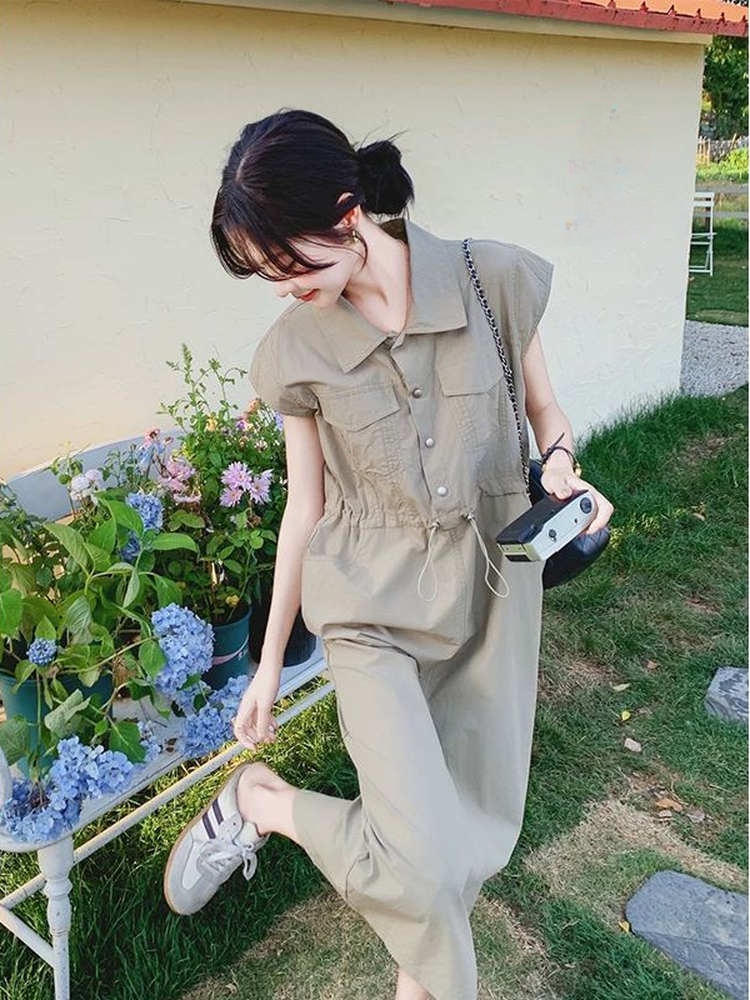 スリムフィットプラスサイズ韓国風通勤シャツワンピース レディ - Korean Style A Line Shirt Dress のレビューと価格