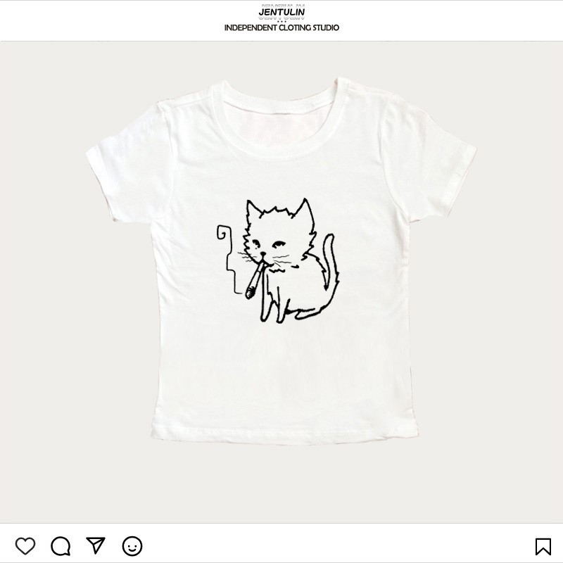 韓国スタイルY2K 90年代ベビーTシャツ原宿ストリートウェ - Y2K Graphic Baby Tee Crop のレビューと価格