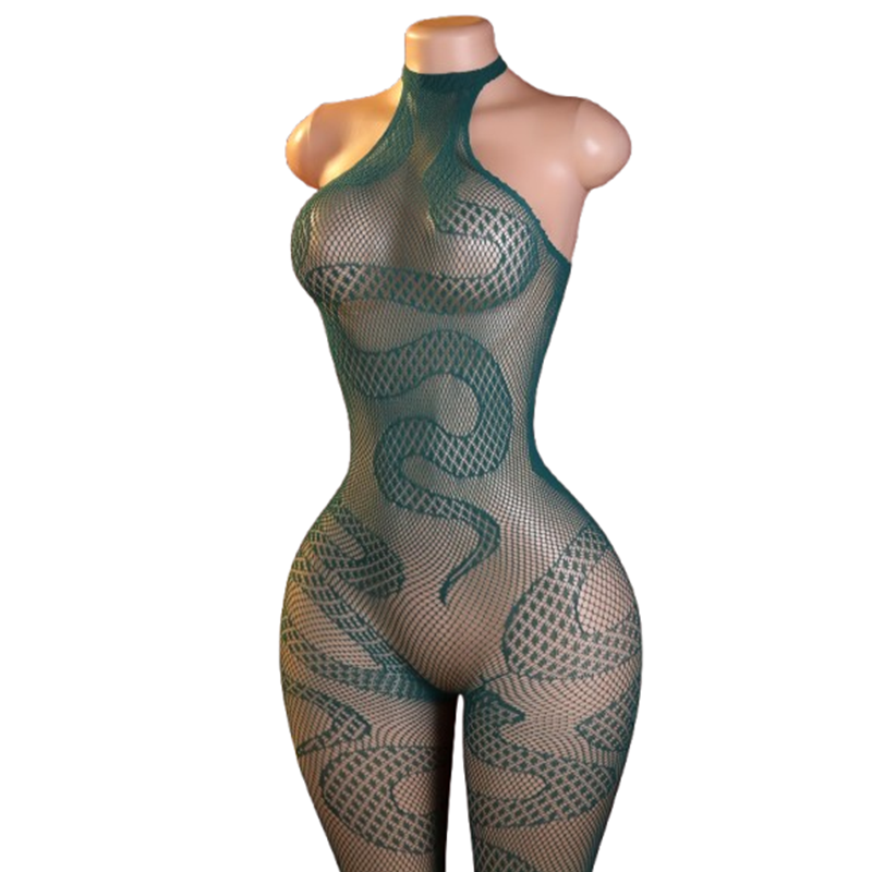 ワンピース型女性用セクシー蛇柄ボディスーツ – 親密な時間や - Lingerie のレビューと価格