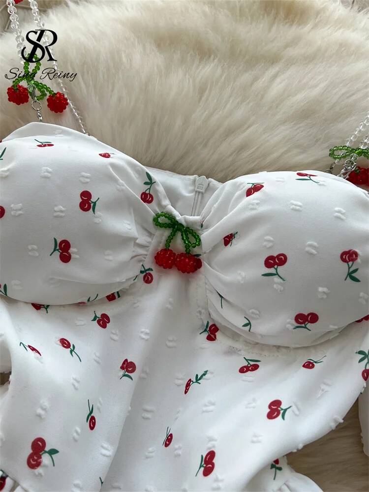 フェアリーコア風バケーションサマードレス レディース パフス - Off Shoulder Puff Sleeve Sundress のレビューと価格